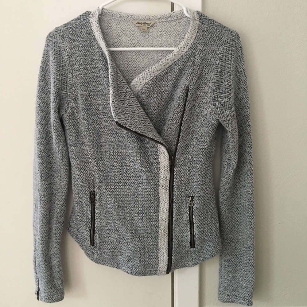 Lucky Brand XS Asymmetrical sweater jacket